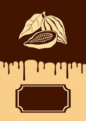 Illustration of cocoa and chocolate