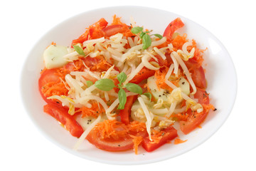 Salad with bean sprouts