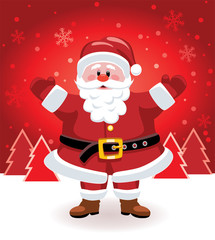 christmas illustration of santa claus
