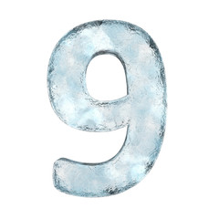 Icing alphabet the number 9