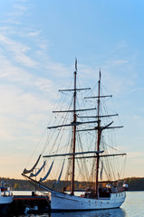 Tall Ship at  dawn