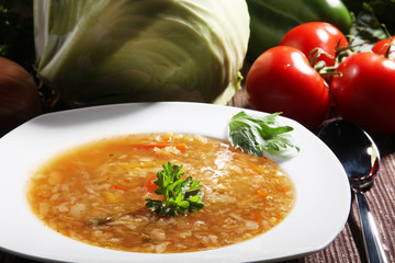 Kohlsuppe Nahaufnahme