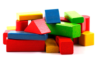 Wooden building blocks