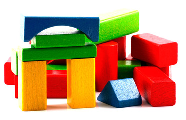 Wooden building blocks