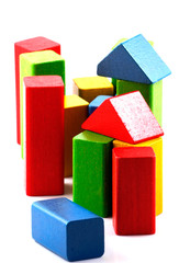 Wooden building blocks