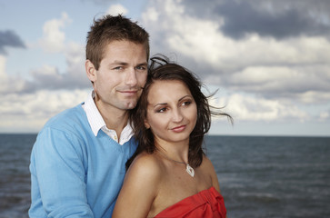 Couple by the sea