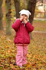 automne et enfant