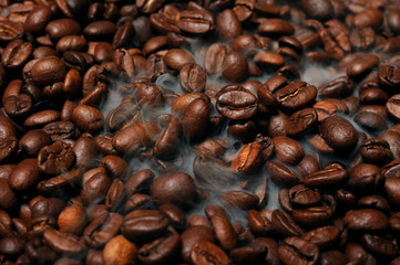 Roasted coffee beans