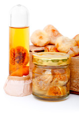 Delicious figs canned in the jar