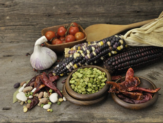 Green Dry Peas And Bean Mix