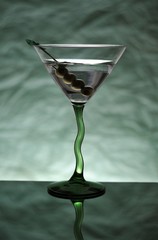 Green Stemmed Martini