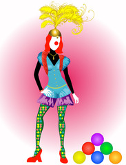 Clown Circus Woman