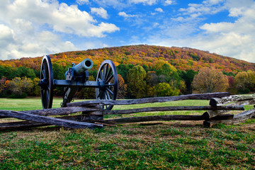 Fall color image of Kennesaw Mountain Park