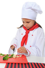 Little Chef in uniform.
