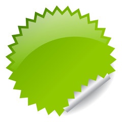 Star price tag, vector illustration