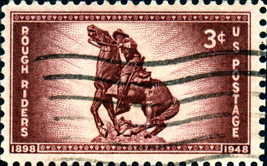 Rough Riders. US Postage. 1898-1948.