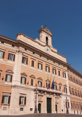 Fototapeta na wymiar Włoski parlament (Palazzo Montecitorio), Rzym