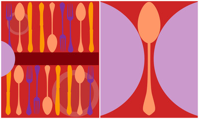 Menu card design template, free copy space