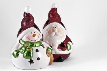 snowman and santa #1