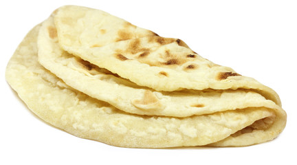 Hand made roti bread of Indian subcontinent
