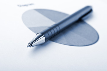 pen and finance diagram