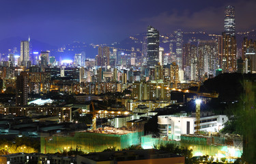 Obraz na płótnie Canvas night view of Hong Kong