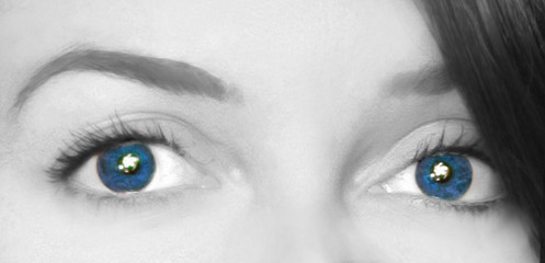 blaue Augen
