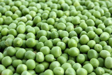 Green peas background