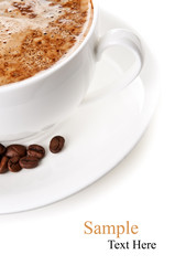 cup of hot cappuccino