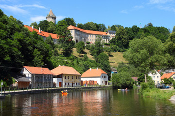Fototapeta na wymiar Czech Republic - Rozmberk in South Bohemia