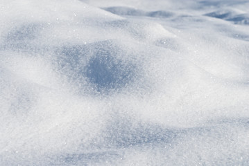 Obraz premium Waves of snow bumps