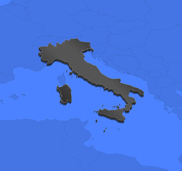 Fototapeta premium Map of Italy