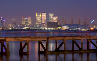 Night over Canary Wharf