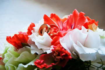 bridal bouquet of gladioli