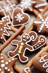 Obraz na płótnie Canvas gingerbreads with cinnamon