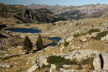 Fototapeta na wymiar jeziora polodowcowe w Val d'Aran