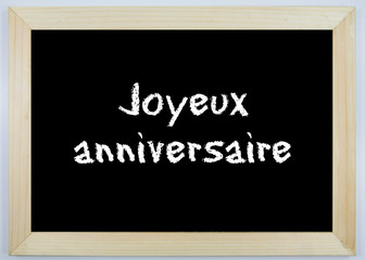 Obraz premium Schild - Joyeux anniversaire