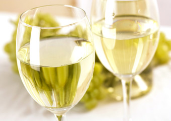 art wine glasses on the table