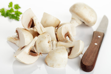 Champignons, geschnitten