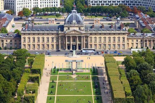 Paris - aerial view of Champ de Mars