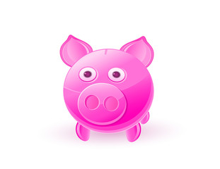 pink piggy bank