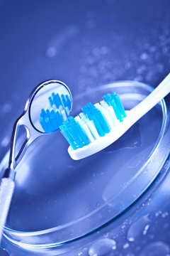toothbrush and dentla care