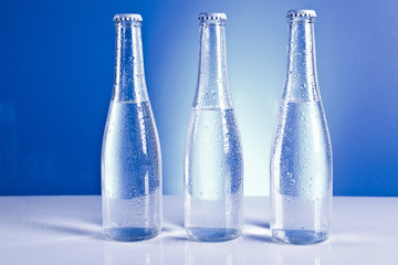 transparent soda bottles