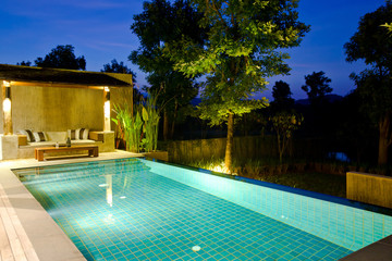 modern swimming pool