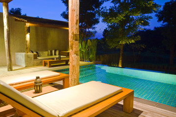 Modern house with swimming pool
