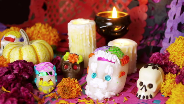 Mexican Day Of The Dead Offering