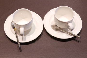coffee cup on saucer