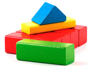 Wooden building blocks