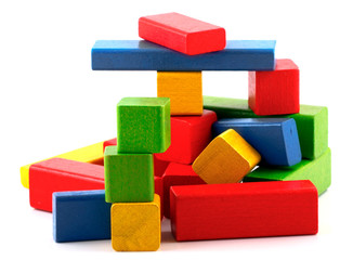 Wooden building blocks
