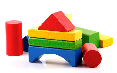 Wooden building blocks